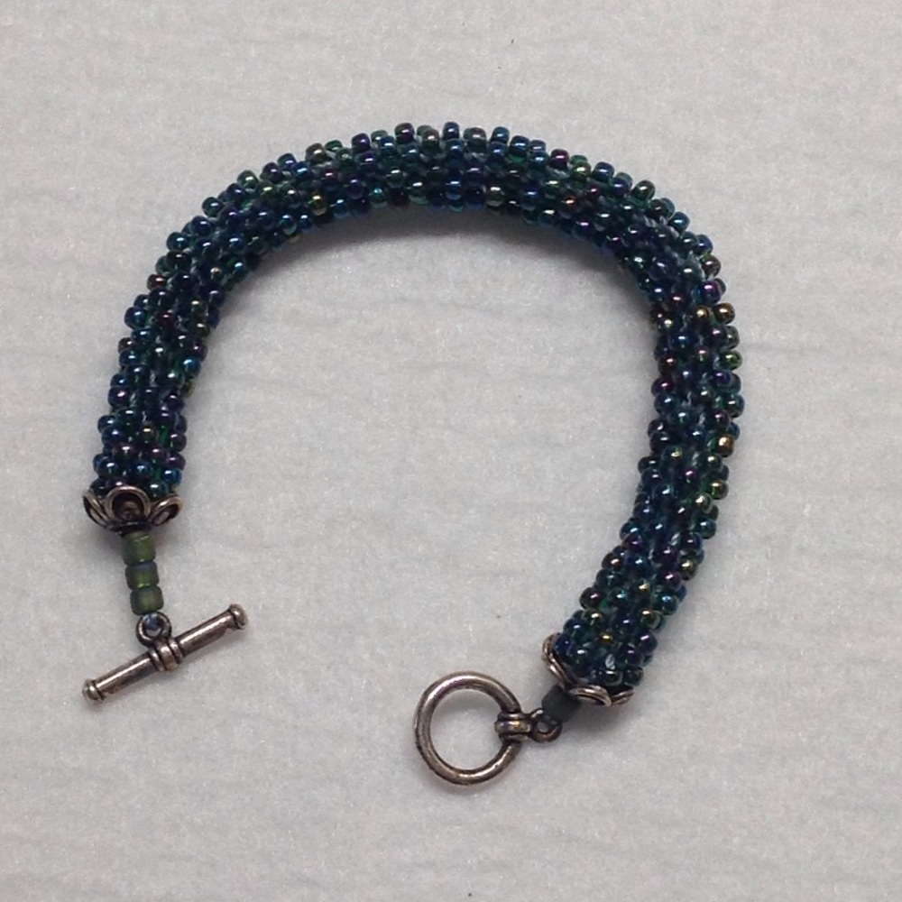Beautiful Hand Beaded Tubular Bracelet